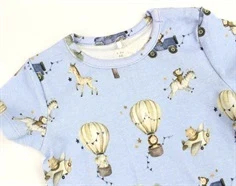 Name It chambray blue melange dyreprint sunsuit